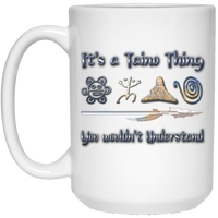 Thumbnail for TAINO THING 15 oz. White Mug