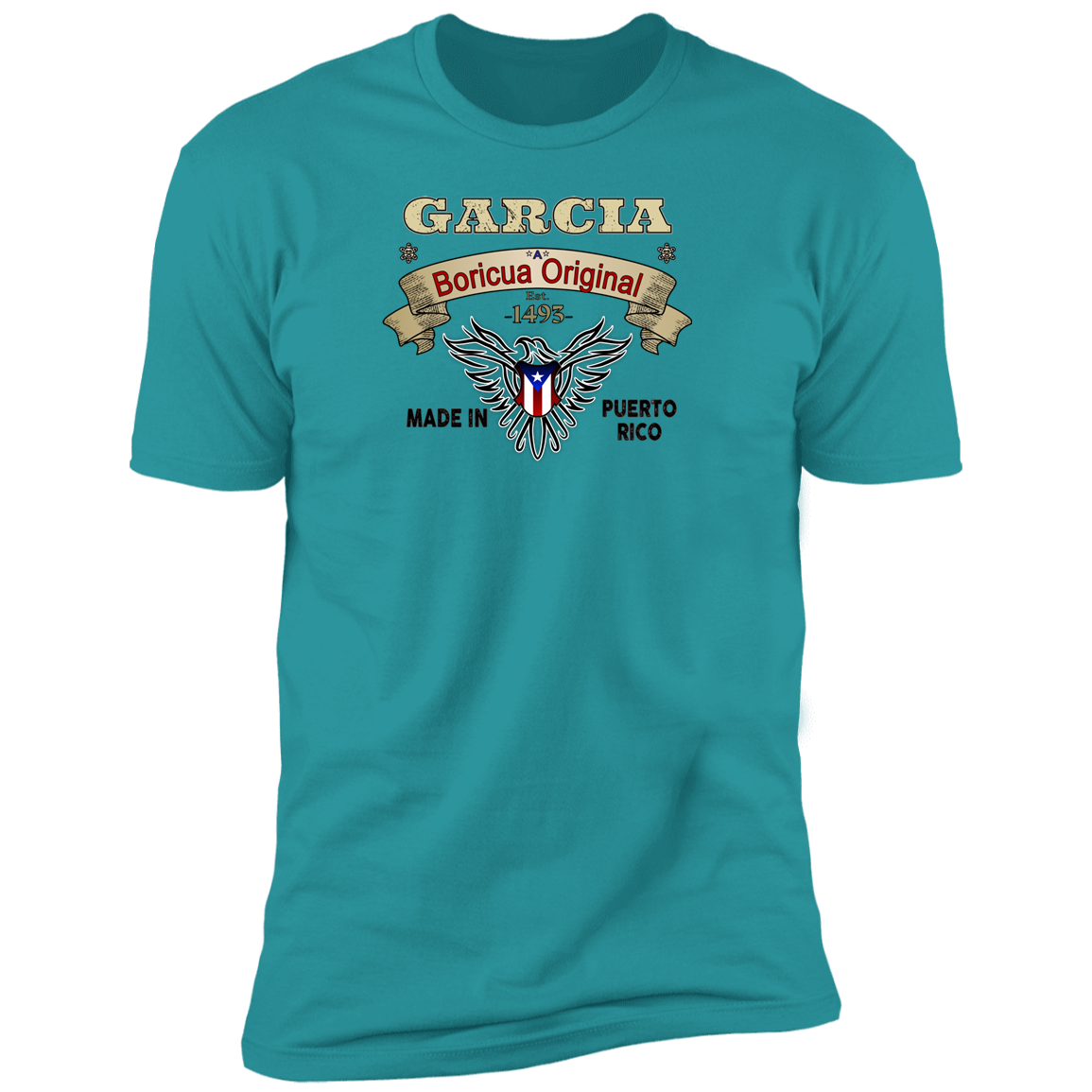 Garcia Boricua Original Premium Short Sleeve T-Shirt - Puerto Rican Pride