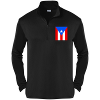 Thumbnail for Puerto Rico Flag Competitor Embroidered 1/4-Zip Pullover (Small-4XL)