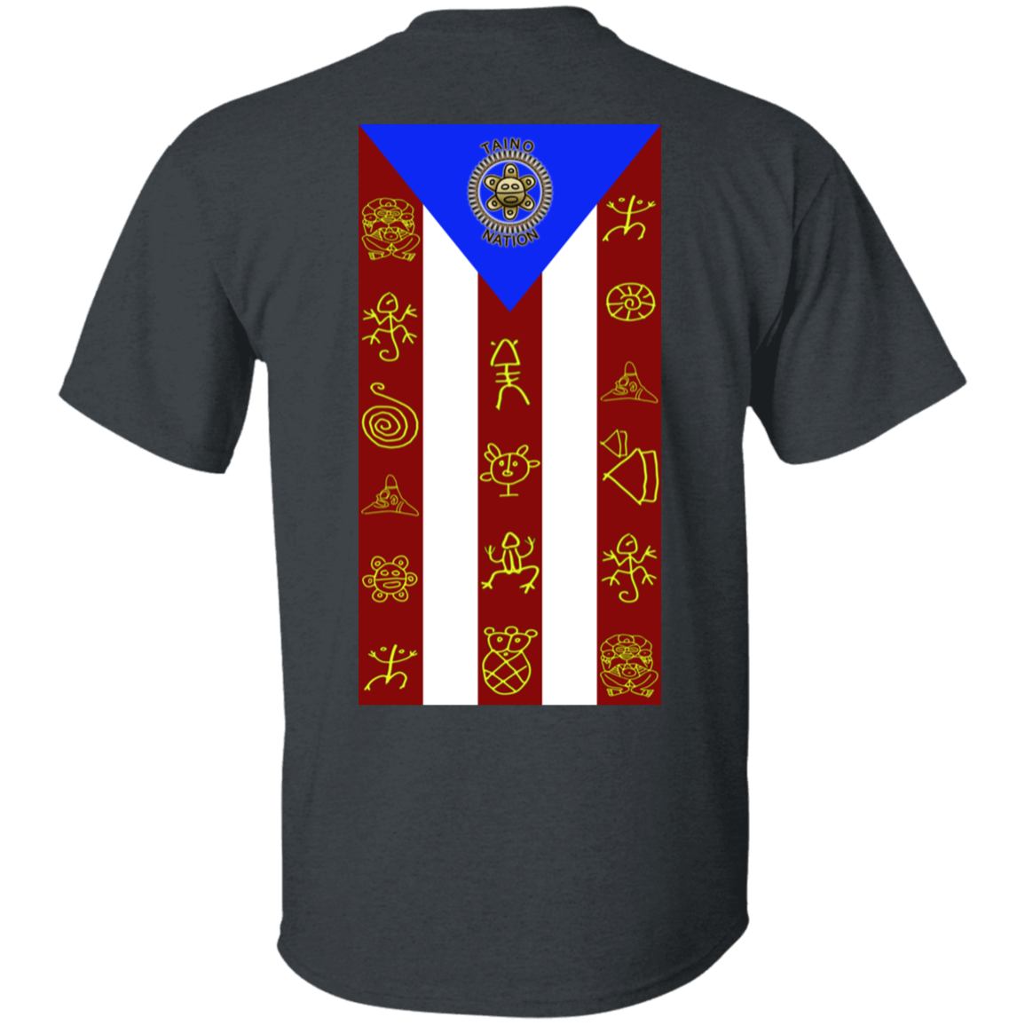 Taino Nation Flag/Emblem 5.3 oz. T-Shirt