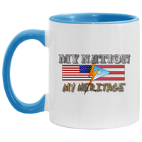 Thumbnail for My Nation My Pride 11ozAccent Mug - Puerto Rican Pride
