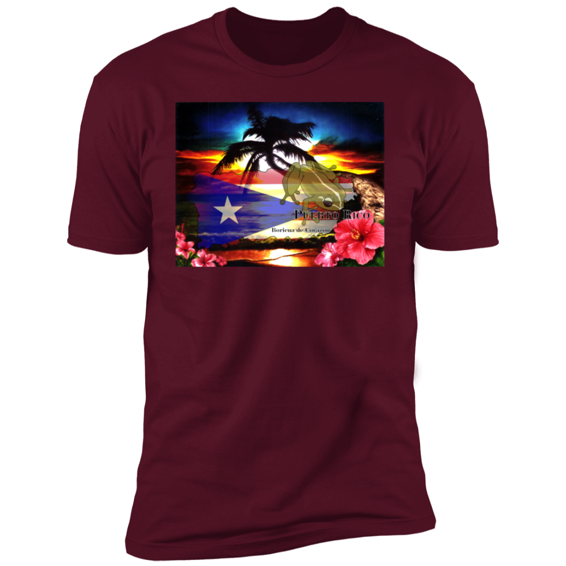 Boricuas De Corazon Premium T-Shirt - Puerto Rican Pride