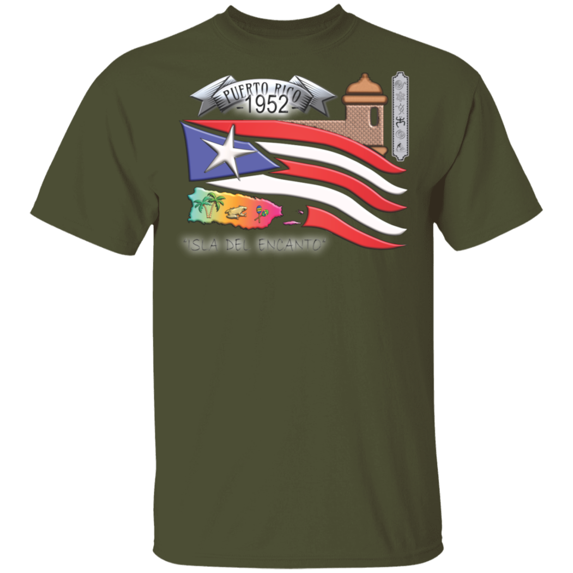 1952 Constitution Day 5.3 oz. T-Shirt - Puerto Rican Pride