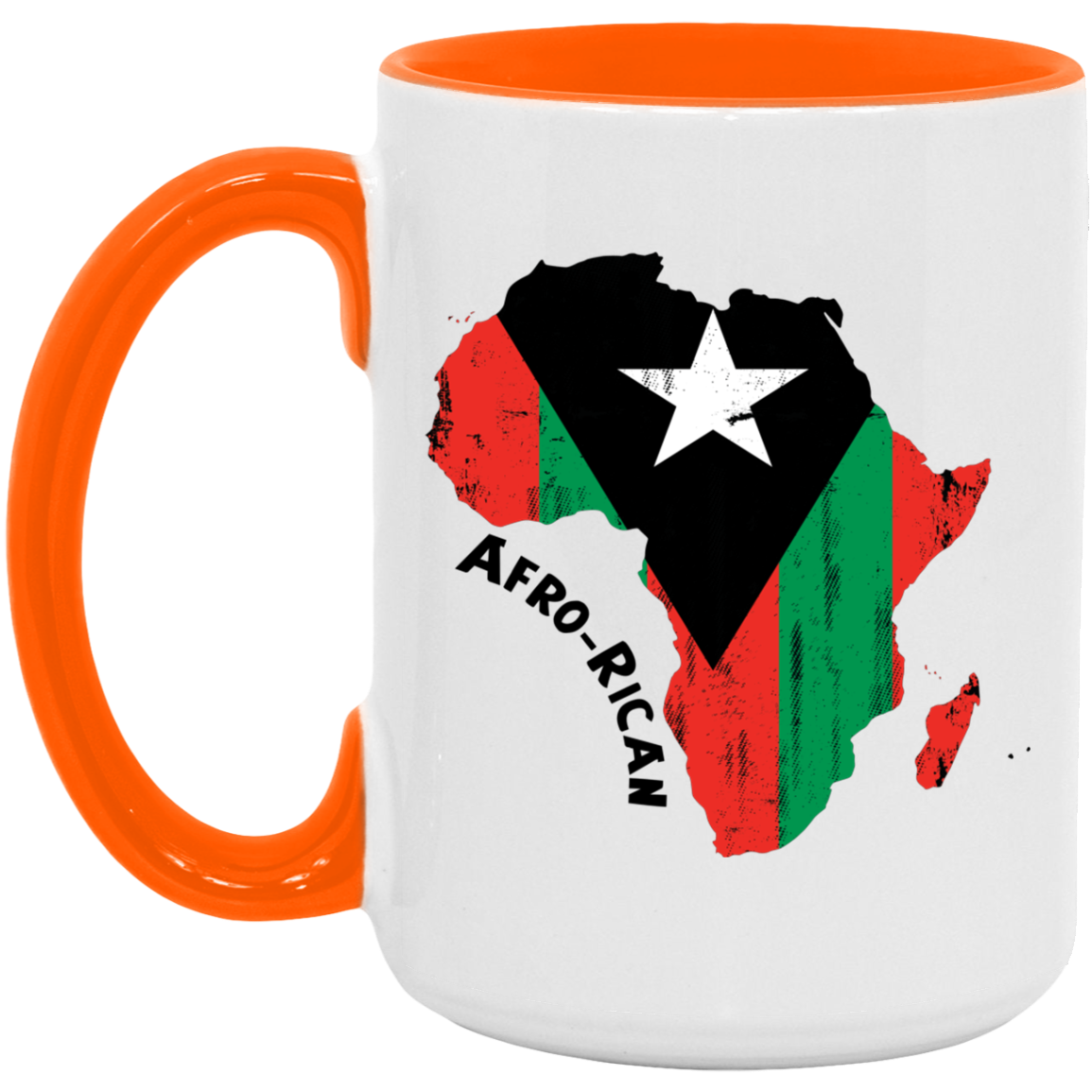 Afro-Rican 15oz. Accent Mug