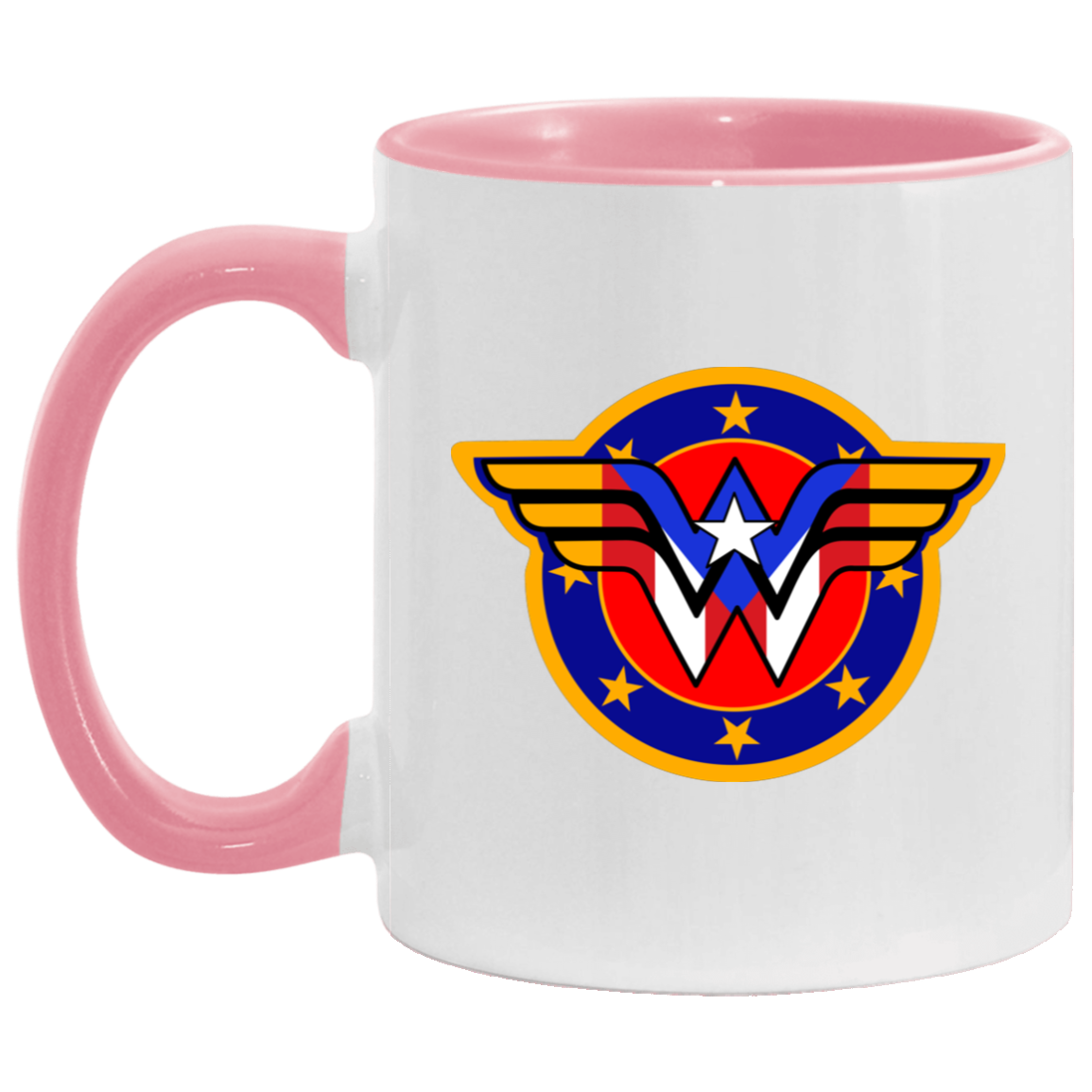 Boricua Wonder Woman 1 11OZ Accent Mug - Puerto Rican Pride