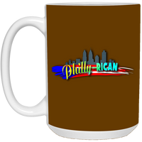 Thumbnail for Philly-Rican 15 oz. White Mug - Puerto Rican Pride