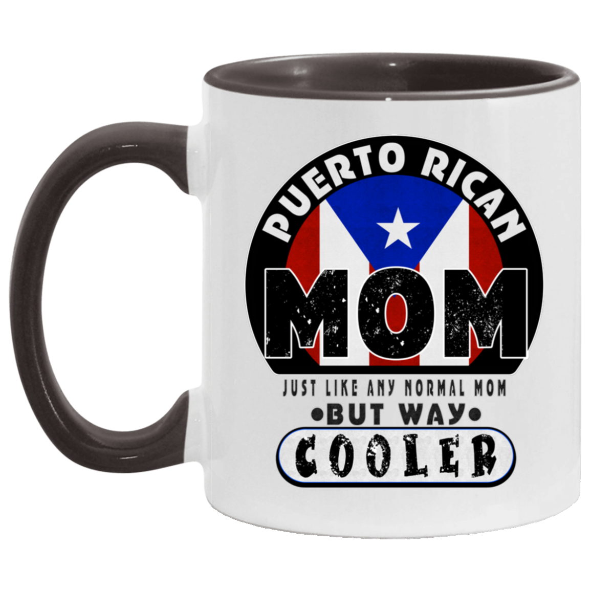 Cool Mom 11 OZ Accent Mug - Puerto Rican Pride