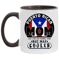 Thumbnail for Cool Mom 11 OZ Accent Mug - Puerto Rican Pride