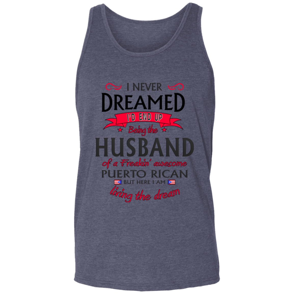 Husband of Awesome PR Unisex Tank - Puerto Rican Pride