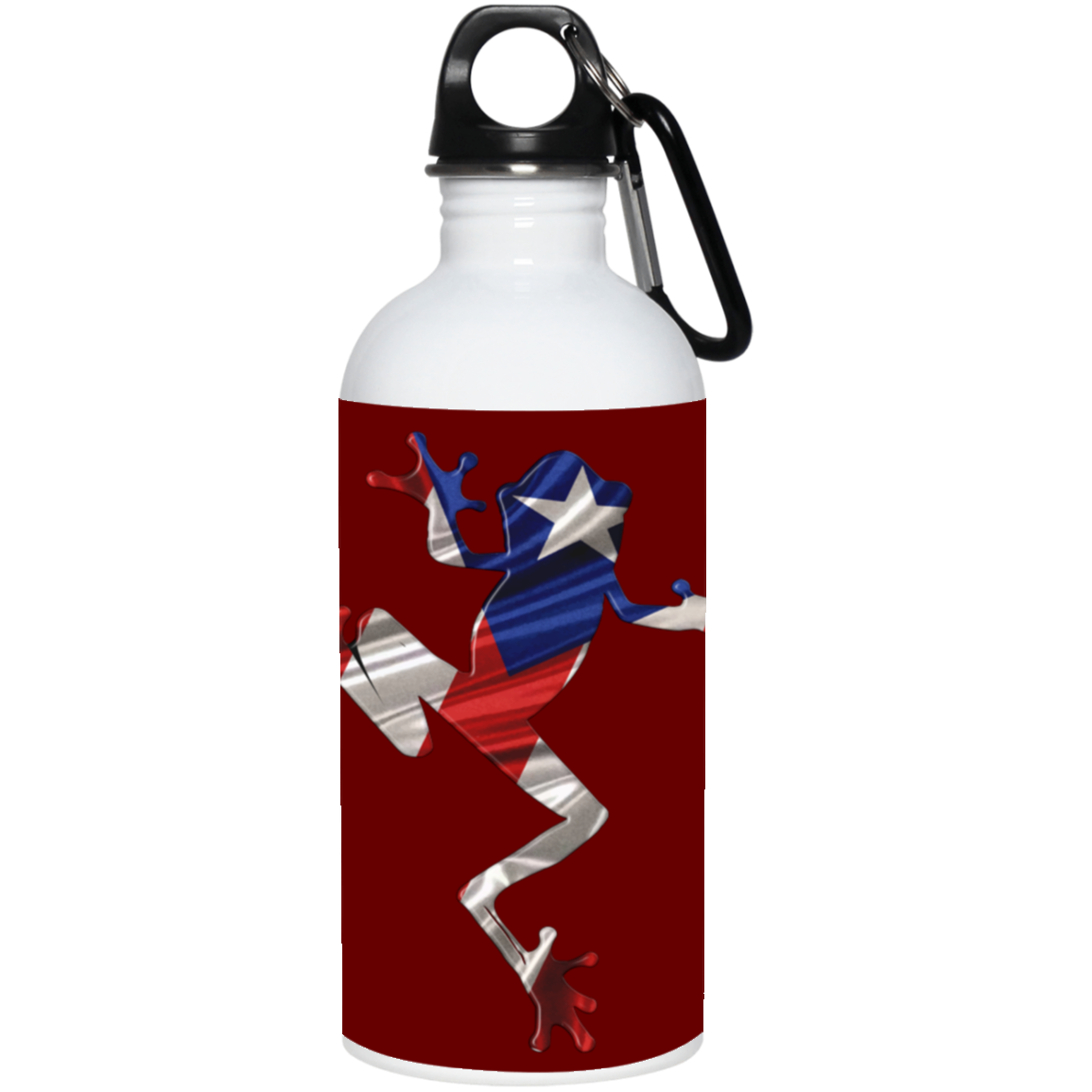 Coqui Flag 20 oz. Stainless Steel Water Bottle