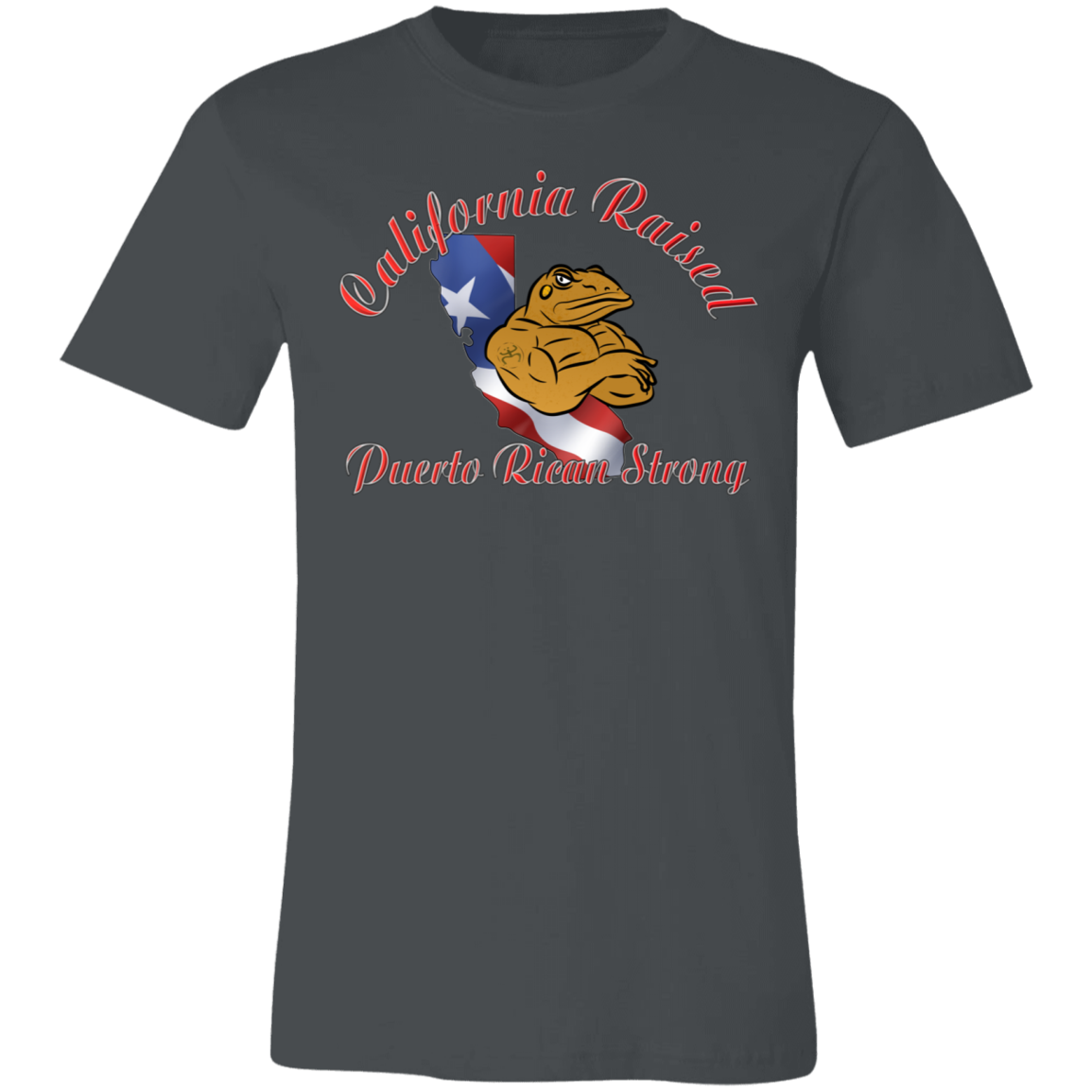California Raised PR Strong Unisex Jersey Short-Sleeve T-Shirt - Puerto Rican Pride