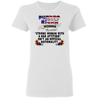 Thumbnail for Strong PR Woman 5.3 oz. T-Shirt - Puerto Rican Pride