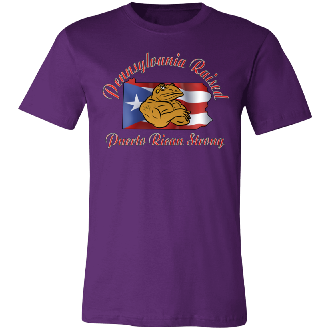 Pennsylvania Raised PR Strong Unisex  T-Shirt - Puerto Rican Pride