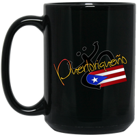 Thumbnail for Puertoriqueno  Coqui 15 oz. Black Mug - Puerto Rican Pride