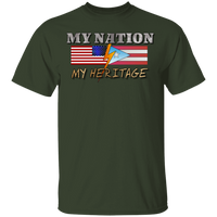 Thumbnail for MY Nation MY Heritage 5.3 oz. T-Shirt - Puerto Rican Pride