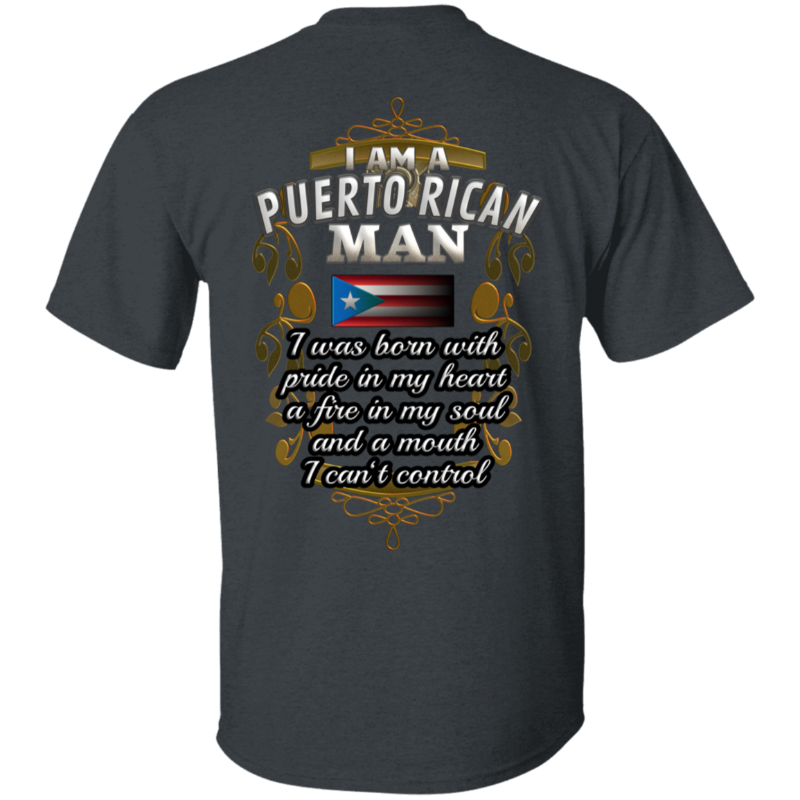 Puerto Rican Man 5.3 oz. T-Shirt