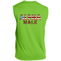 Thumbnail for Aplha Male Sleeveless Performance T-Shirt - Puerto Rican Pride