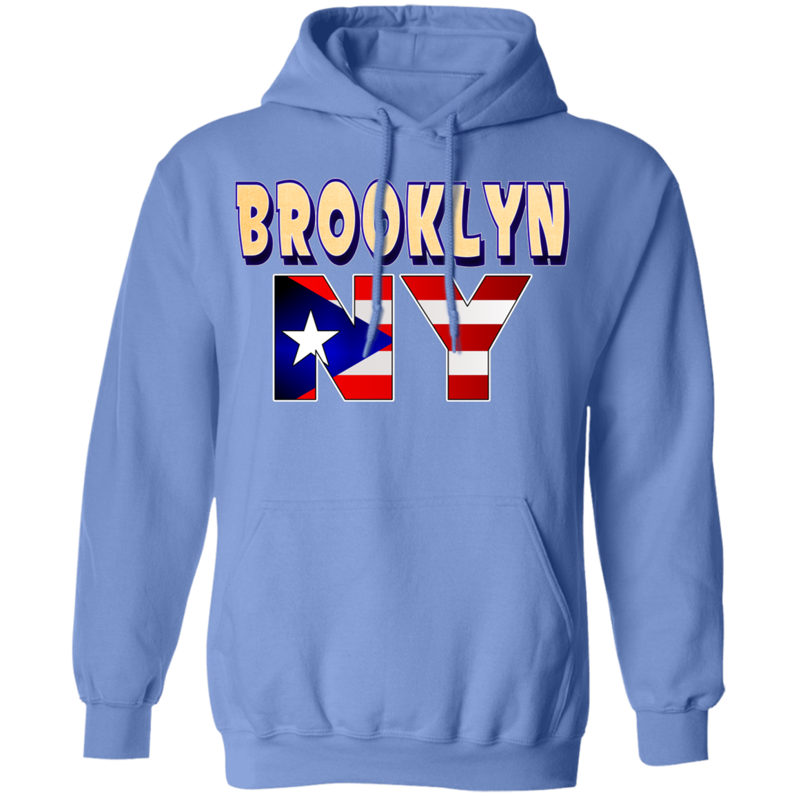 Brooklyn NY  Pullover Hoodie - Puerto Rican Pride