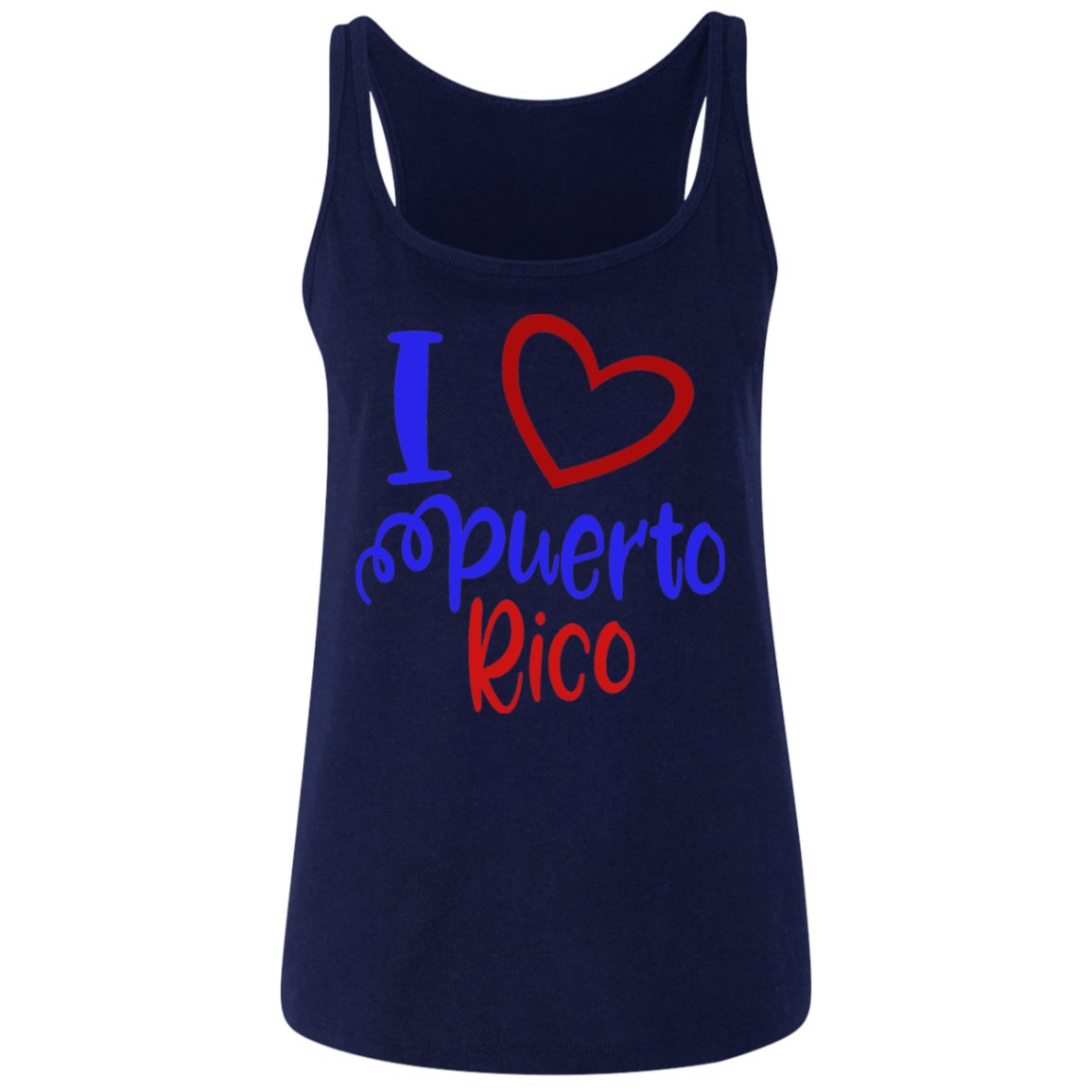 I Heart PR  Ladies' Relaxed Jersey Tank