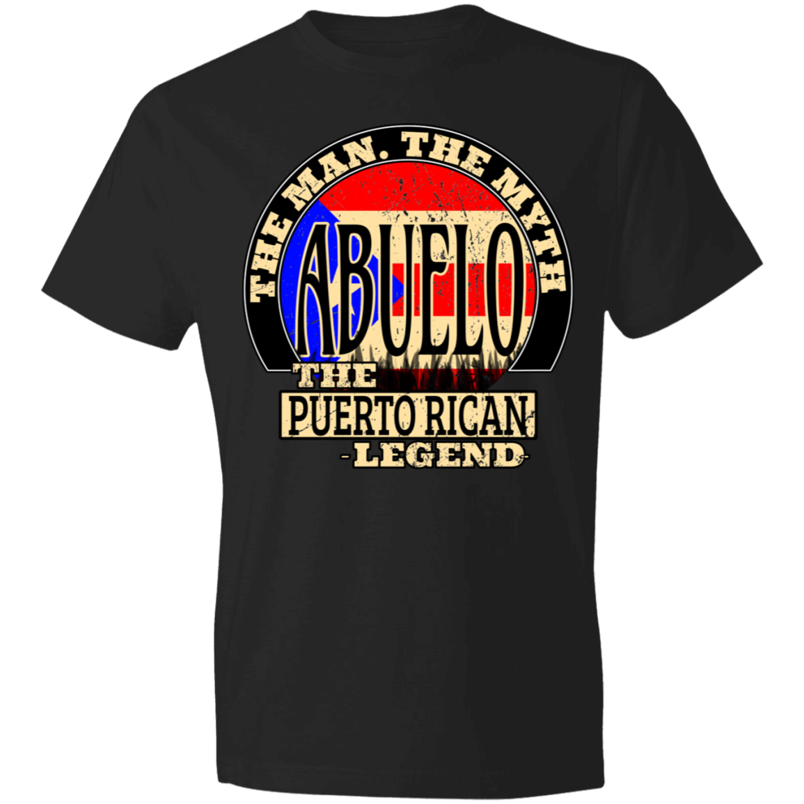 Abuelo The Legend Lightweight T-Shirt 4.5 oz - Puerto Rican Pride