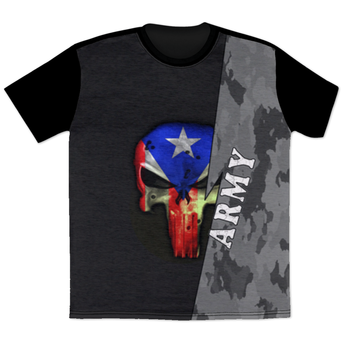 ARMY Camo Skull - All Over Print T-Shirt