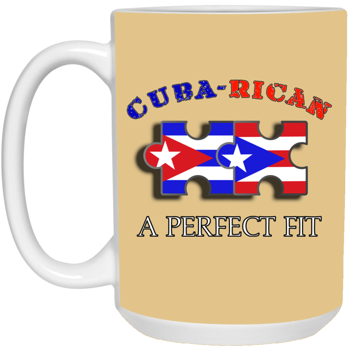 Cuba-Rican Perfect Fit 15 oz. White Mug