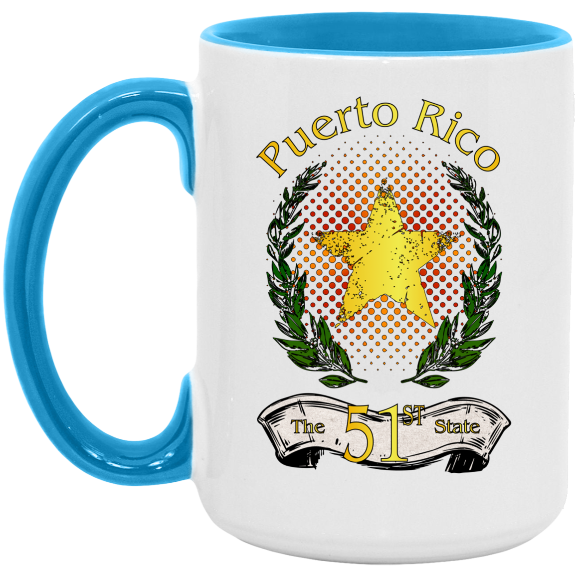 Puerto Rico 51st State 15oz. Accent Mug