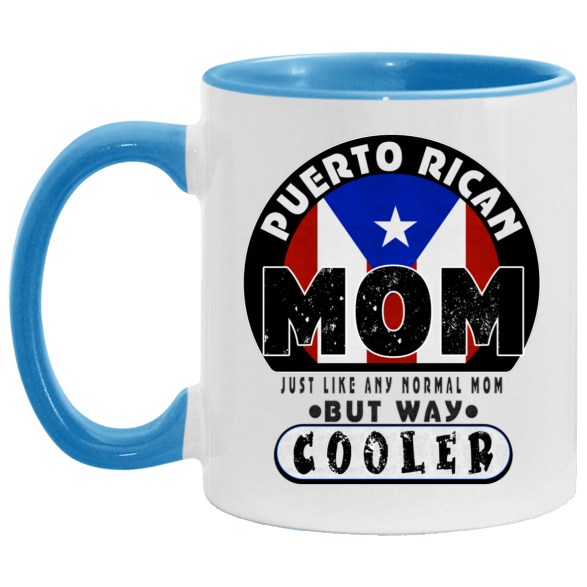 Cool Mom 11 OZ Accent Mug - Puerto Rican Pride
