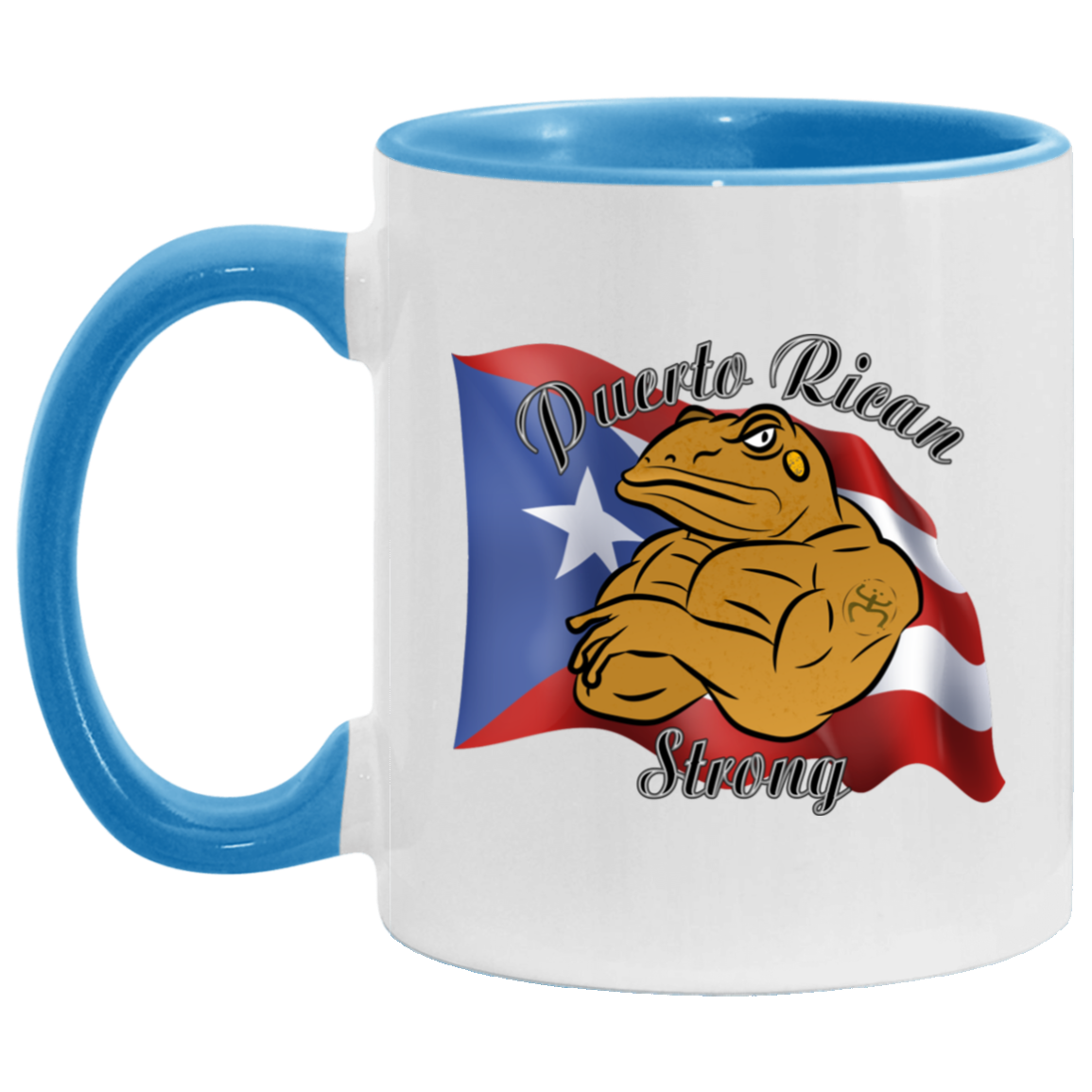 Coqui PR Strong 11OZ Accent Mug - Puerto Rican Pride