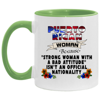 Thumbnail for STRONG PR WOMAN 11OZ Accent Mug - Puerto Rican Pride