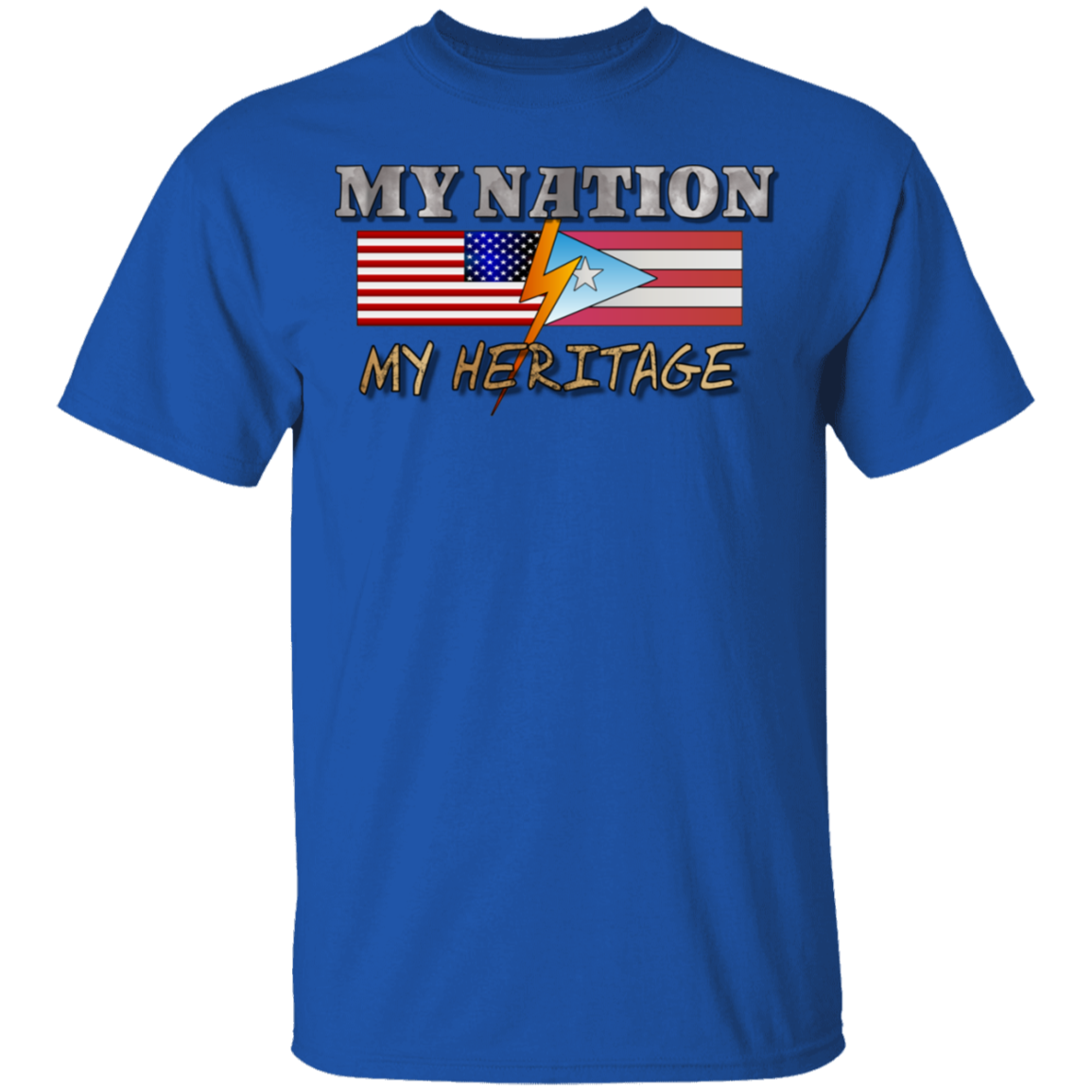 MY Nation MY Heritage 5.3 oz. T-Shirt - Puerto Rican Pride