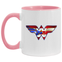 Thumbnail for Boricua Wonder Woman 3 11OZ Accent Mug - Puerto Rican Pride