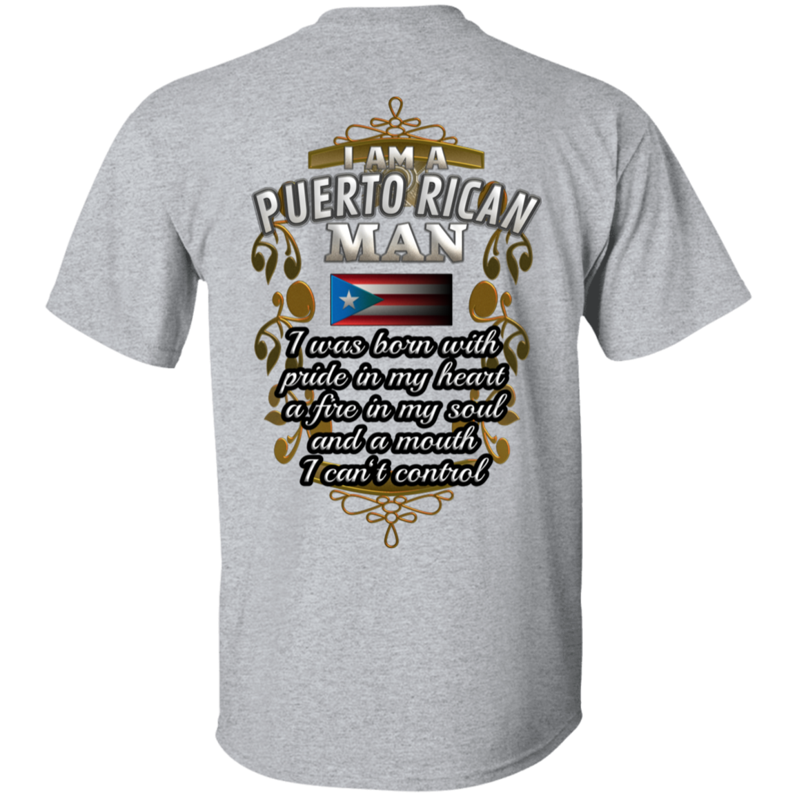 Puerto Rican Man 5.3 oz. T-Shirt