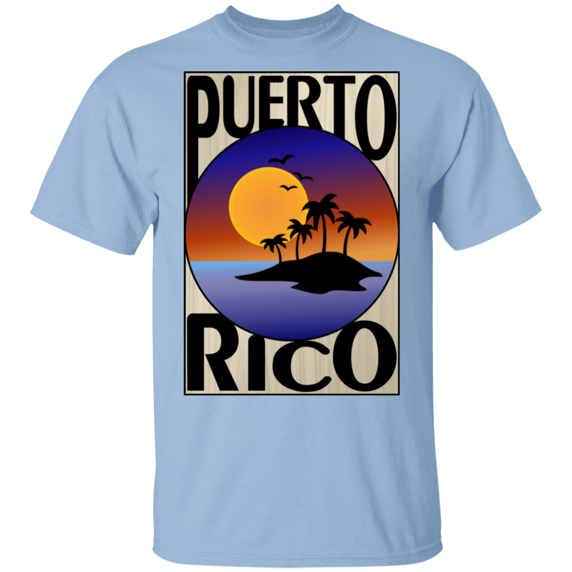 PR ISLAND 5.3 oz. T-Shirt - Puerto Rican Pride