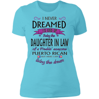 Thumbnail for Awesome Daughter In Law Ladies' Boyfriend T-Shirt - Puerto Rican Pride