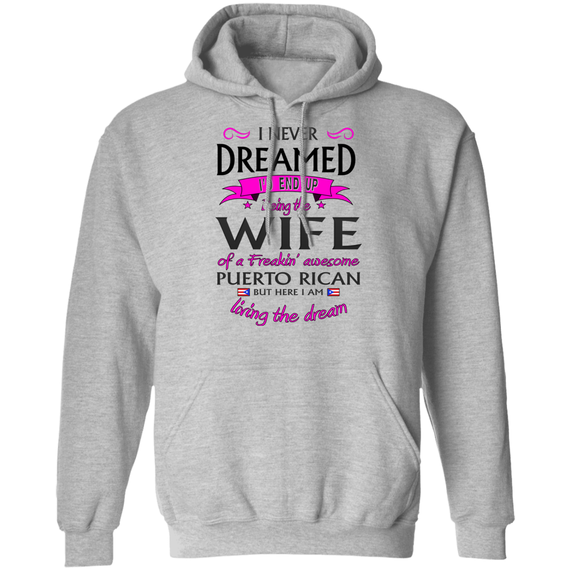 WIFE of Awesome PR Pullover Hoodie - Puerto Rican Pride