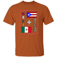 Thumbnail for Mexi + Rican 5.3 oz. T-Shirt - Puerto Rican Pride