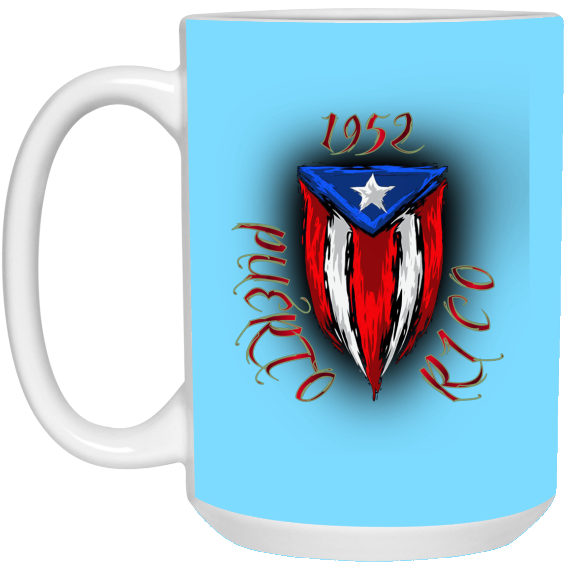 1952 Puerto Rico 15 oz. White Mug