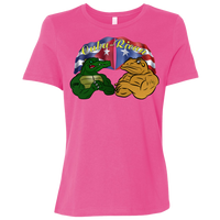 Thumbnail for Cuba-Rican Cayman Coqui Ladies' Relaxed Jersey Short-Sleeve T-Shirt - Puerto Rican Pride
