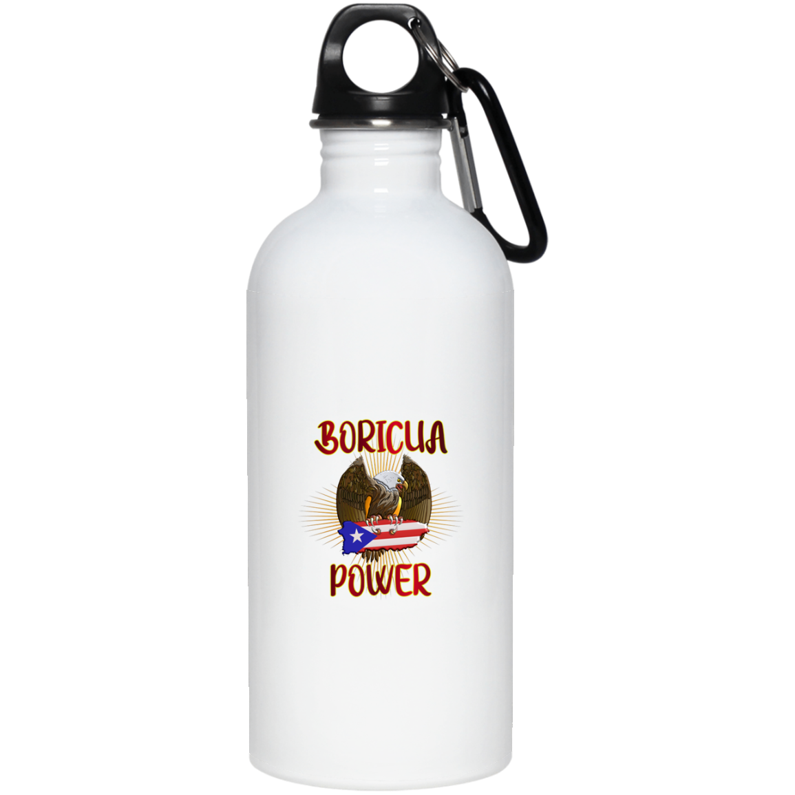 Bori Power 20 oz. Stainless Steel Water Bottle - Puerto Rican Pride