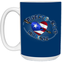 Thumbnail for Puerto Rico Mi Amor 15 oz. White Mug - Puerto Rican Pride