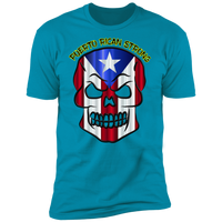 Thumbnail for PR Strong Skull Premium Short Sleeve T-Shirt - Puerto Rican Pride