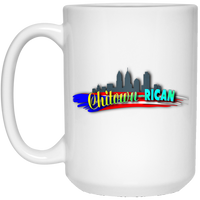 Thumbnail for Chitown-Rican15 oz. White Mug - Puerto Rican Pride