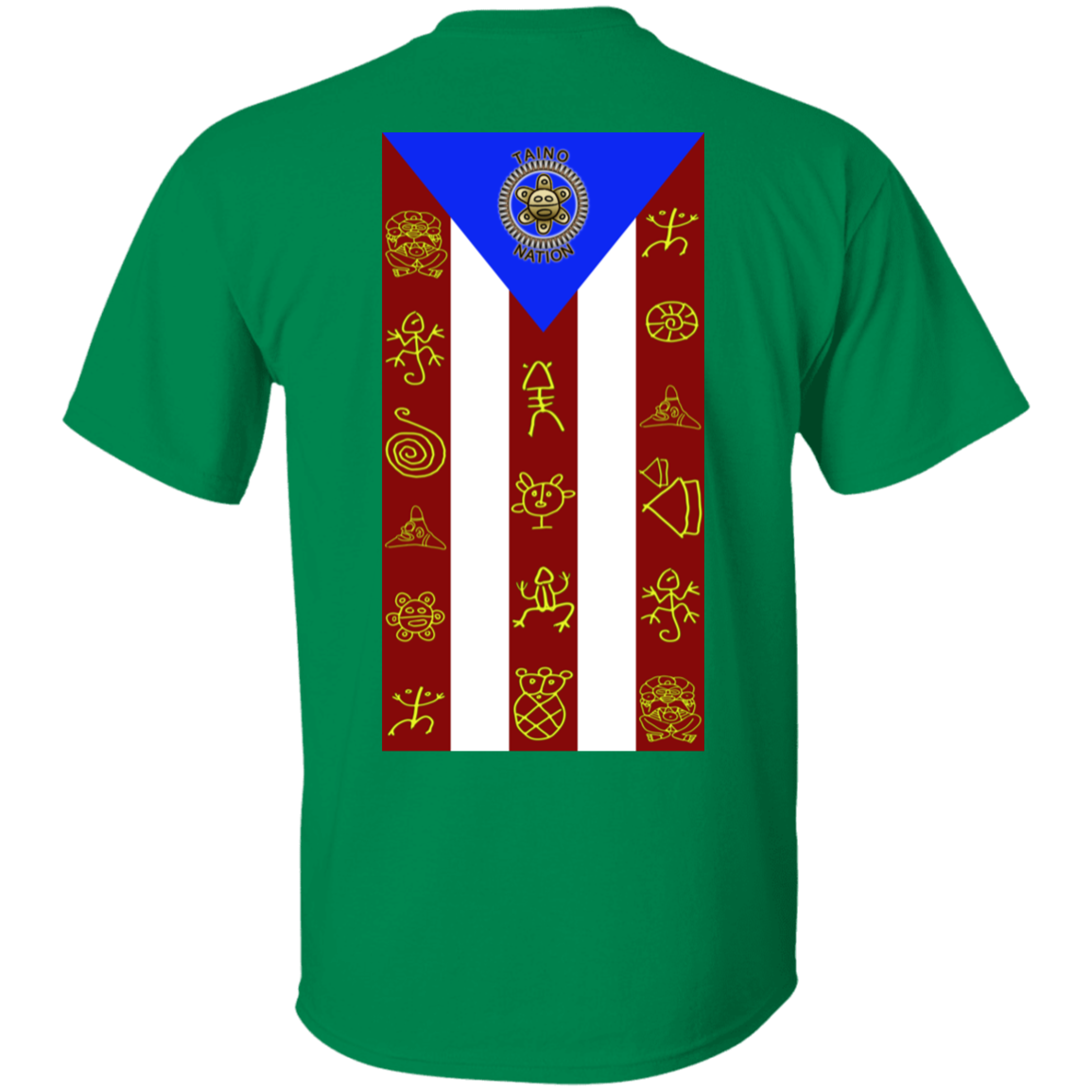 Taino Nation Flag/Emblem 5.3 oz. T-Shirt