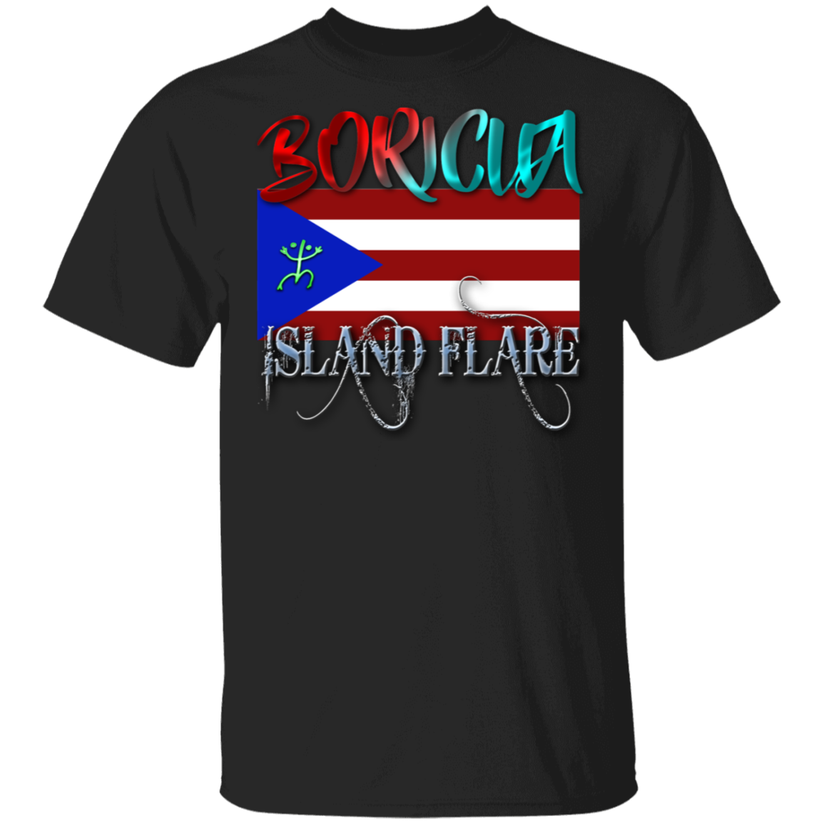 Boricua Island Flare 5.3 oz. T-Shirt