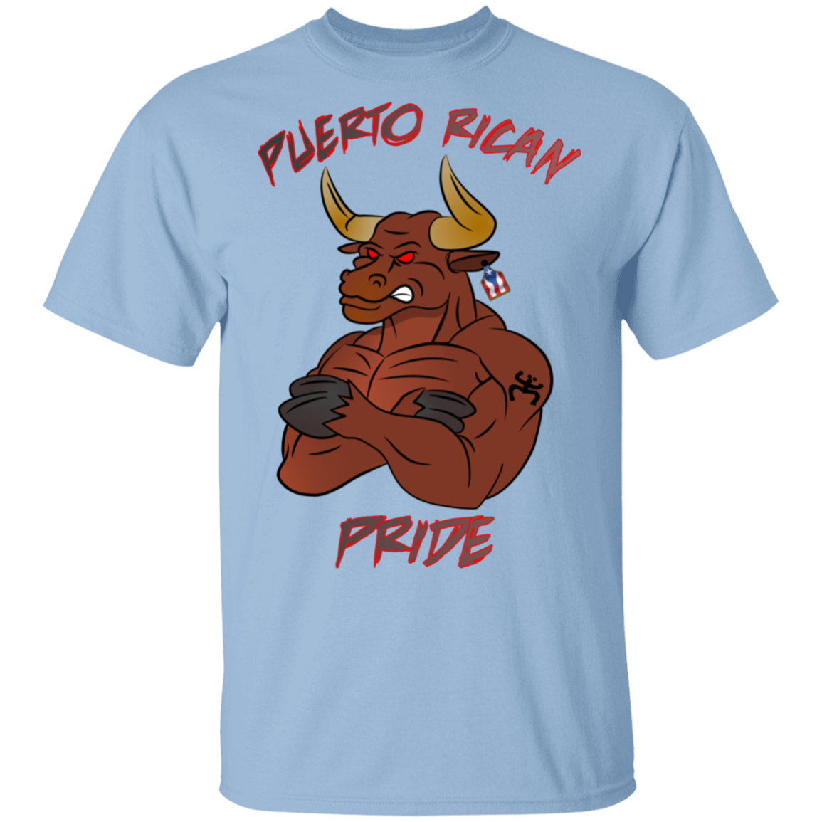 Puerto Rican Pride, No Bull 5.3 oz. T-Shirt - Puerto Rican Pride