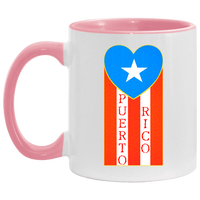 Thumbnail for Puerto Rico Heart Flag 11 oz. Accent Mug