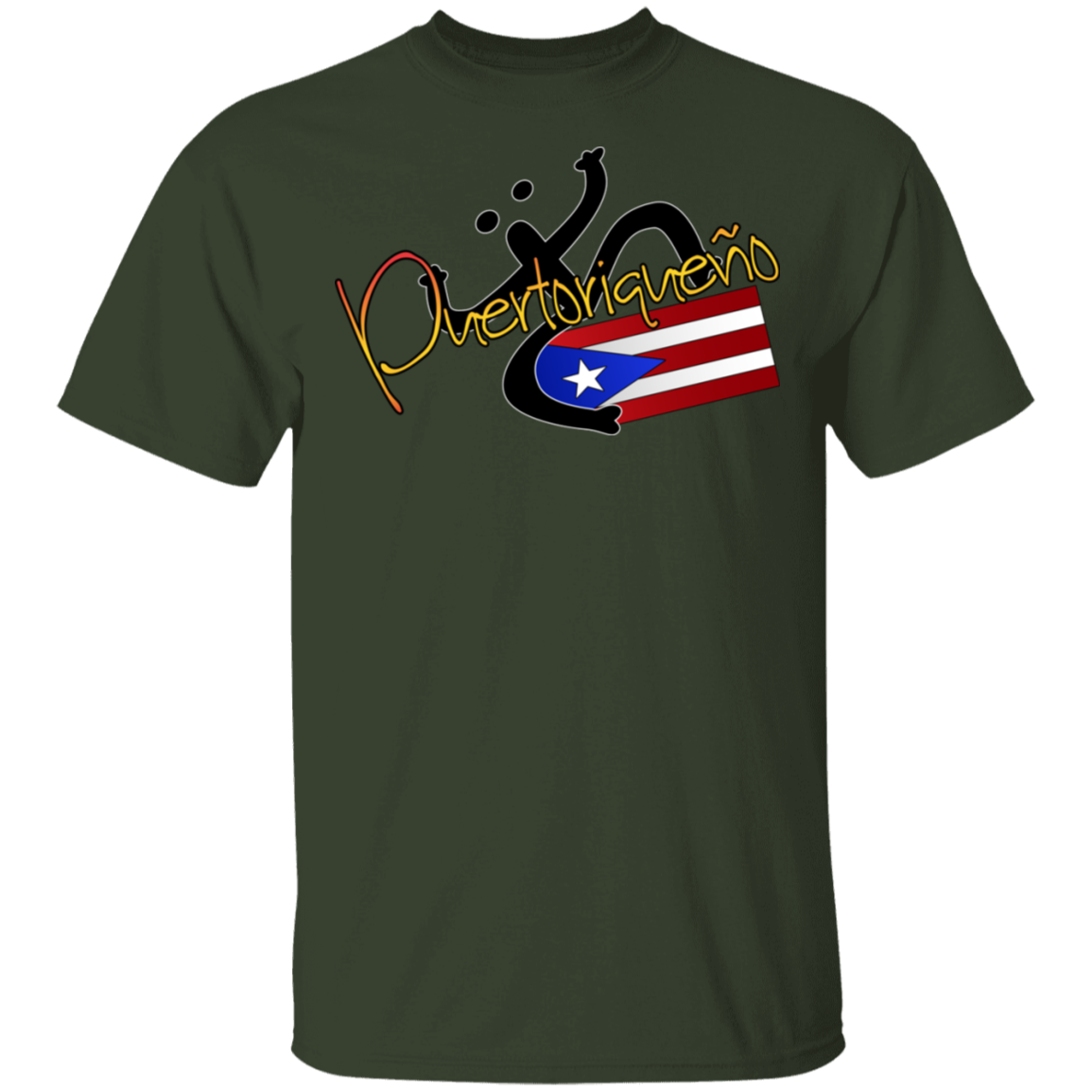 Puertoriqueno  Coqui 5.3 oz. T-Shirt - Puerto Rican Pride