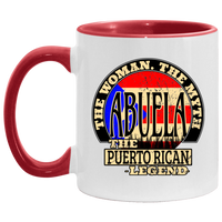 Thumbnail for Abuela Legend 11oz Accent Mug - Puerto Rican Pride