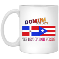 Thumbnail for Domini Rican  11 oz. White Mug - Puerto Rican Pride